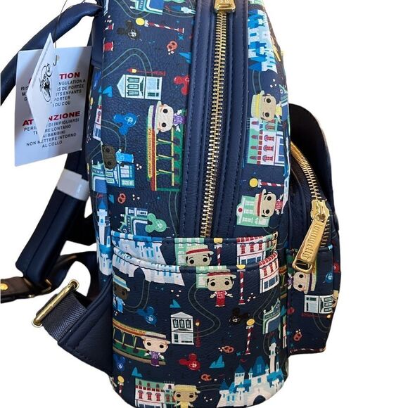 NWT Disney Parks Loungefly Mini Backpack - Dapper Dans - Main Street USA - Picture 4 of 4